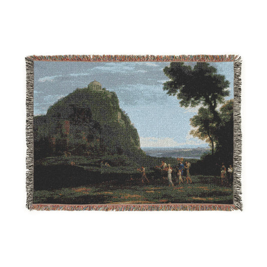 View of Delphi with a Procession — Lorrain Tapestry Blanket
