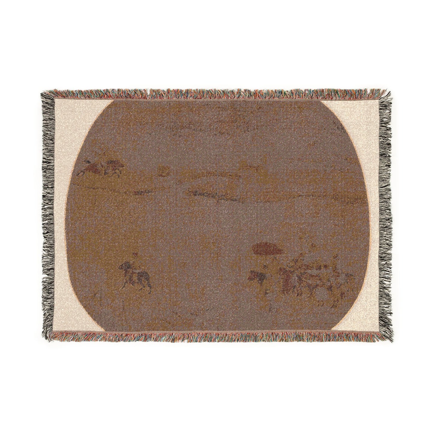 083_the-autumn-hunt | Woven Tapestry Blanket