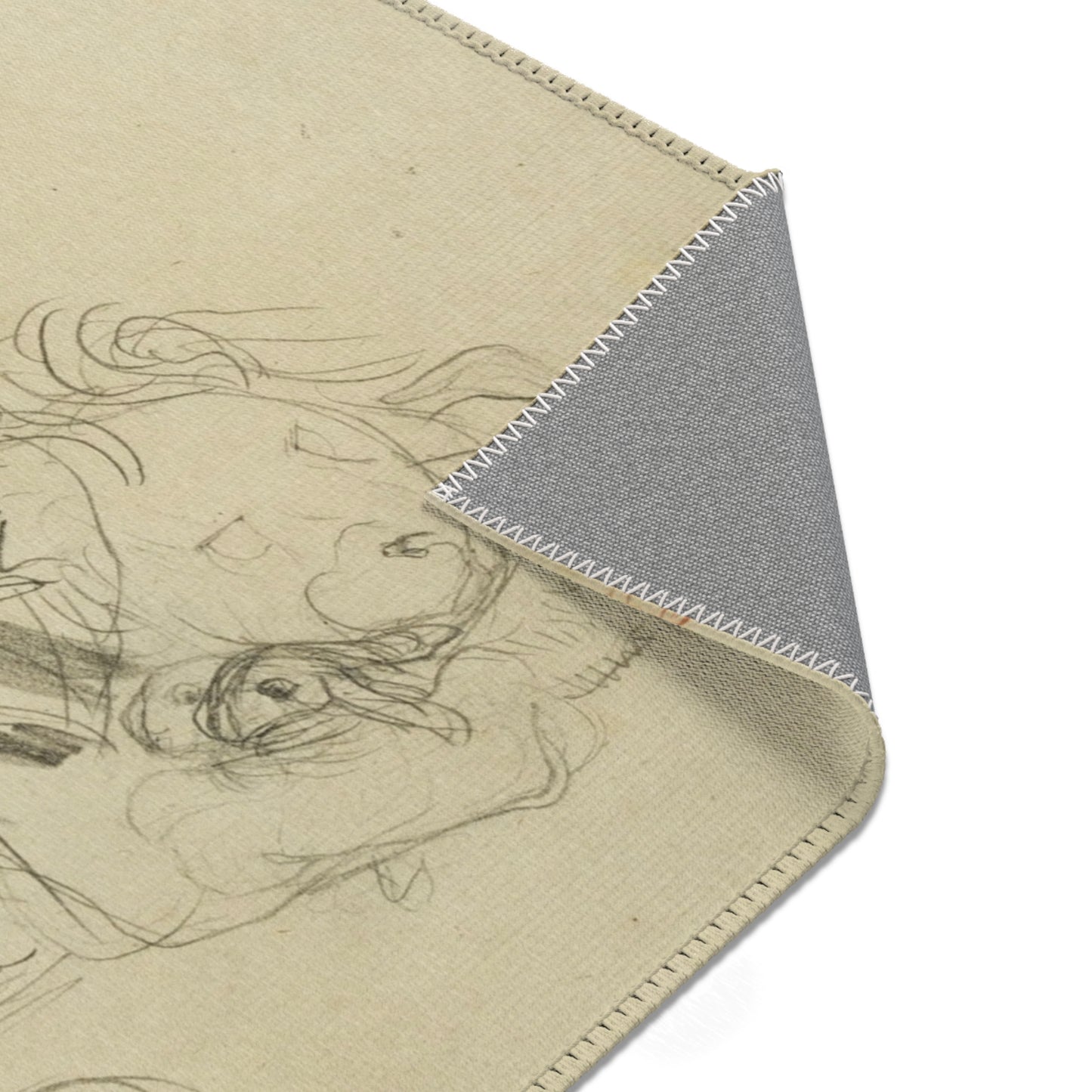 Eugène Delacroix - Studies of Lions | Area Rug