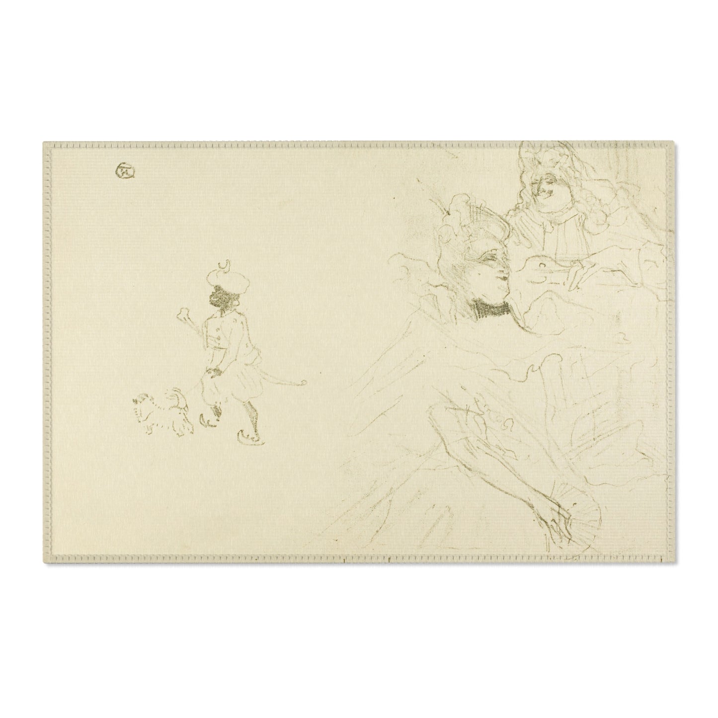 Henri de Toulouse-Lautrec - Cover for L'exemple de Ninon de Lenclos amoureuse | Area Rug