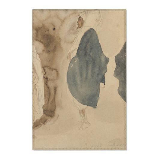 Four Sketches of Arab Men — Delacroix Area Rug