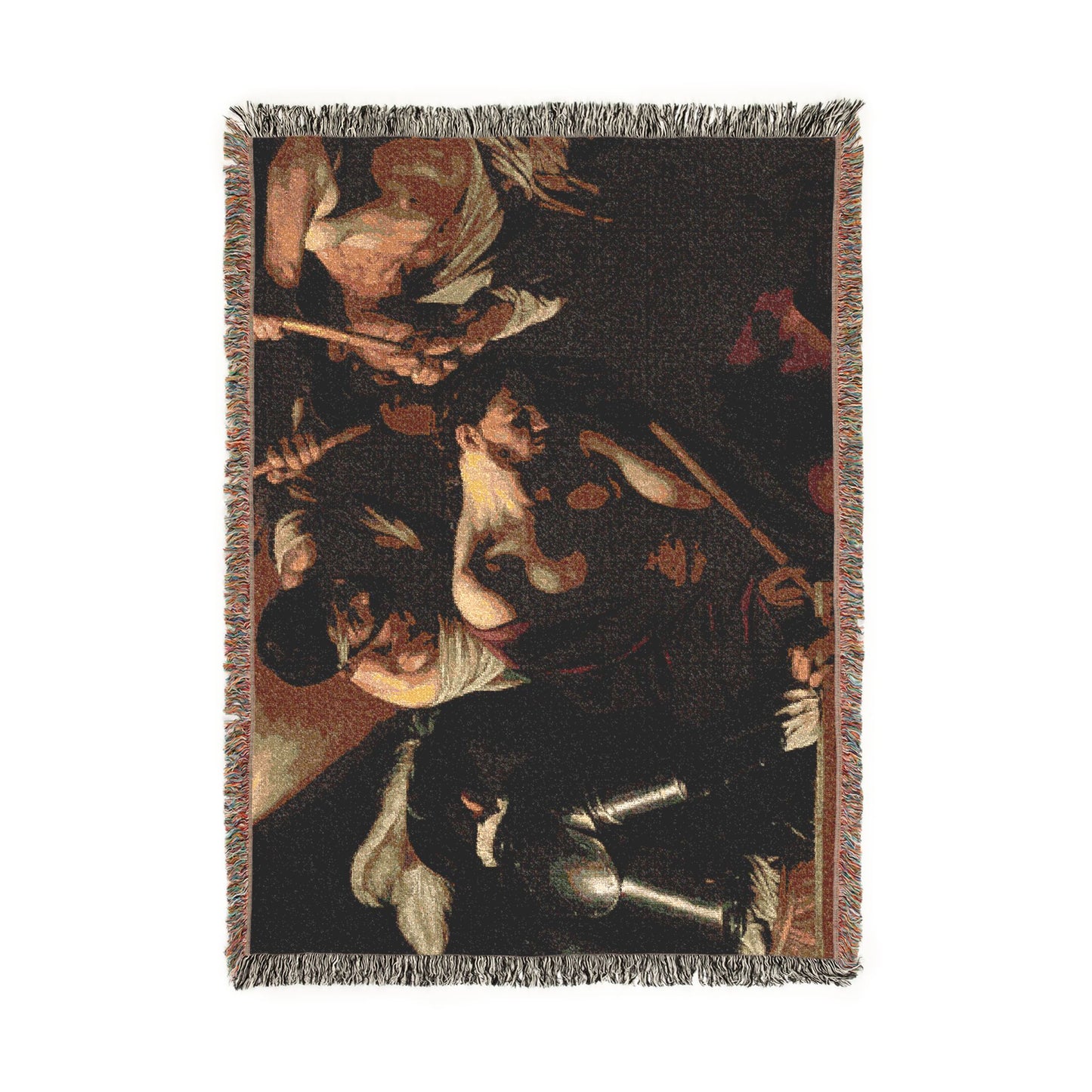 Michelangelo Merisi, called Caravaggio - The Crowning with Thorns - Google Art Project | Woven Tapestry Blanket