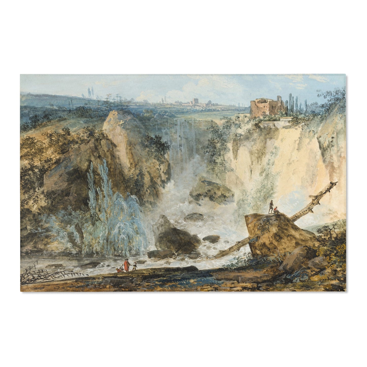 Louis Gabriel Moreau - Waterfall | Area Rug