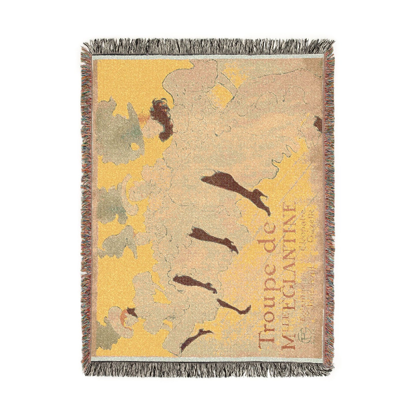 Henri de Toulouse-Lautrec - Mademoiselle Eglantine's Troupe | Woven Tapestry Blanket