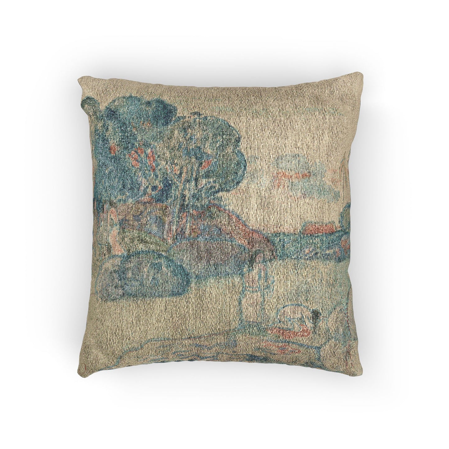 Paul Gauguin - Tahitian Landscape | Woven Pillow