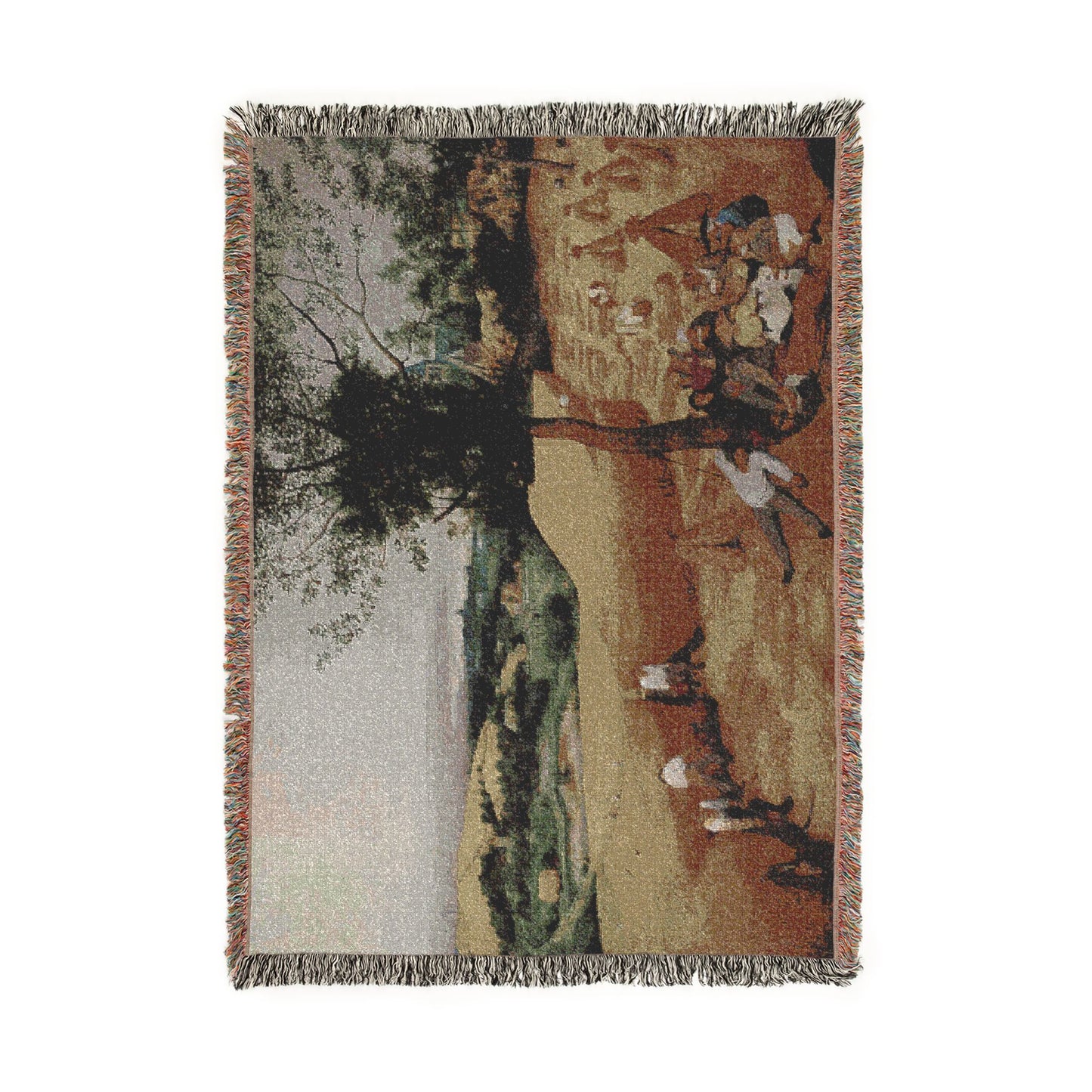 Pieter Bruegel the Elder- The Harvesters - Google Art Project | Woven Tapestry Blanket