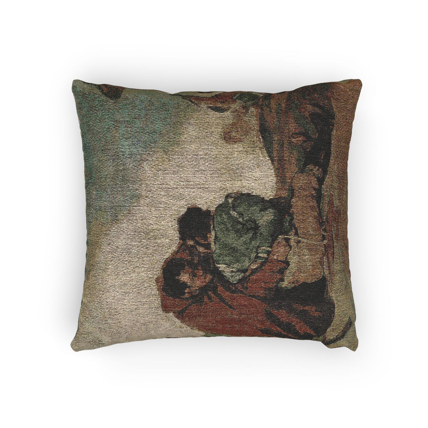 Francisco José de Goya y Lucientes - Friar Pedro Binds El Maragato with a Rope | Woven Pillow