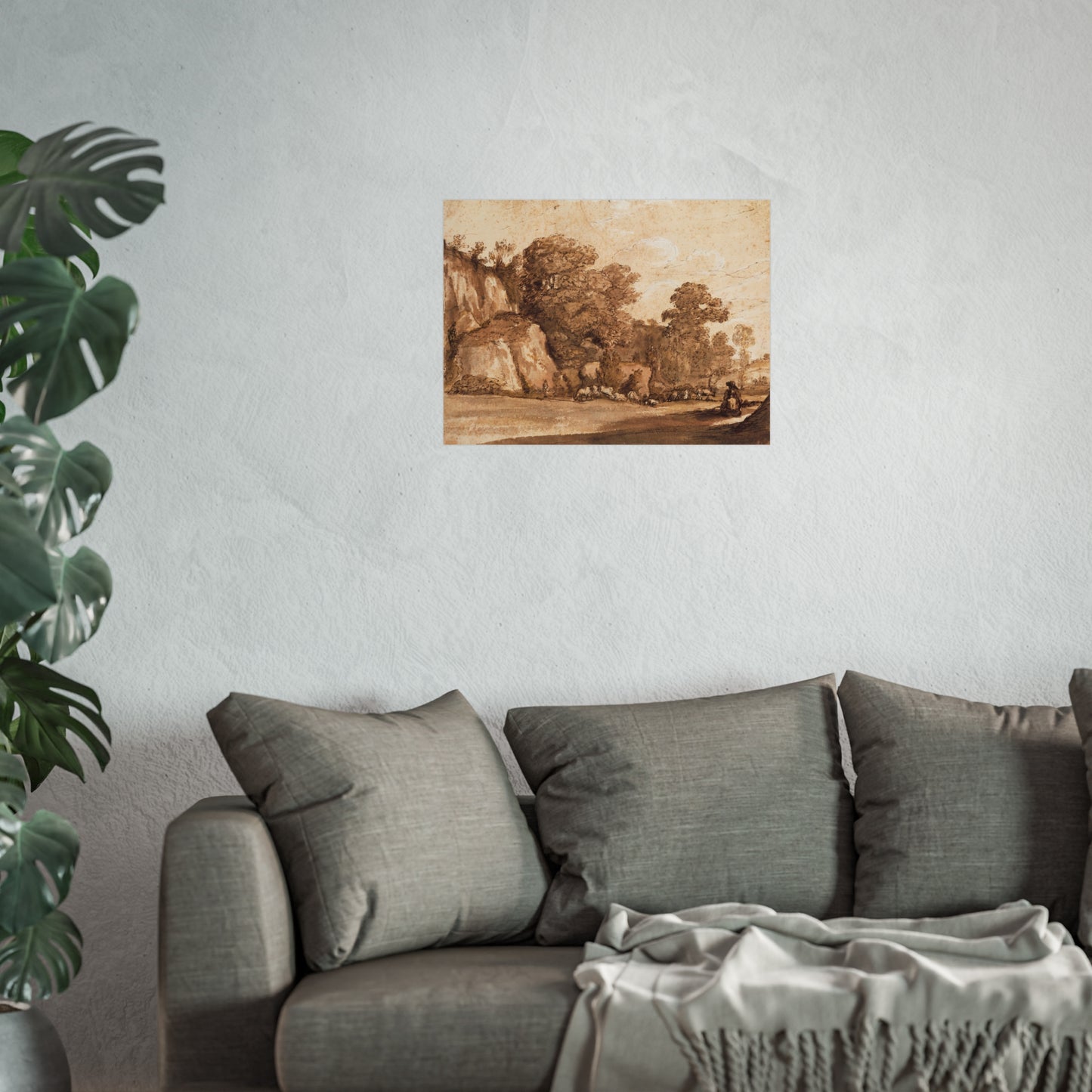 Claude Lorrain - A Rocky Hillside | Fine Art Poster