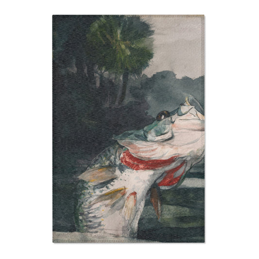Life-Size Black Bass — Homer Area Rug