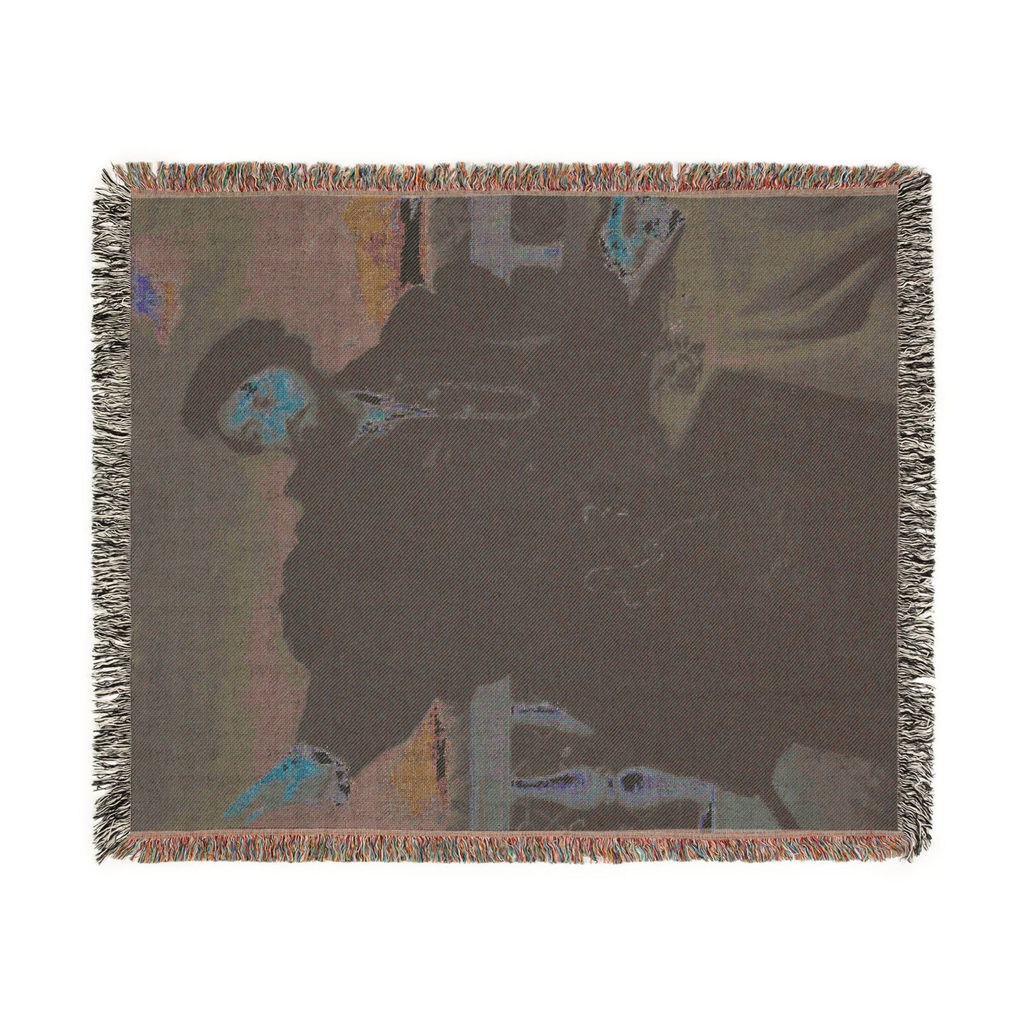 Portrait of a Man, Possibly Girolamo Rosati Woven Throw Blanket