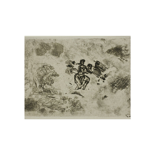 Seated Woman and Other Sketches — Claude Lorrain Fine Art Poster