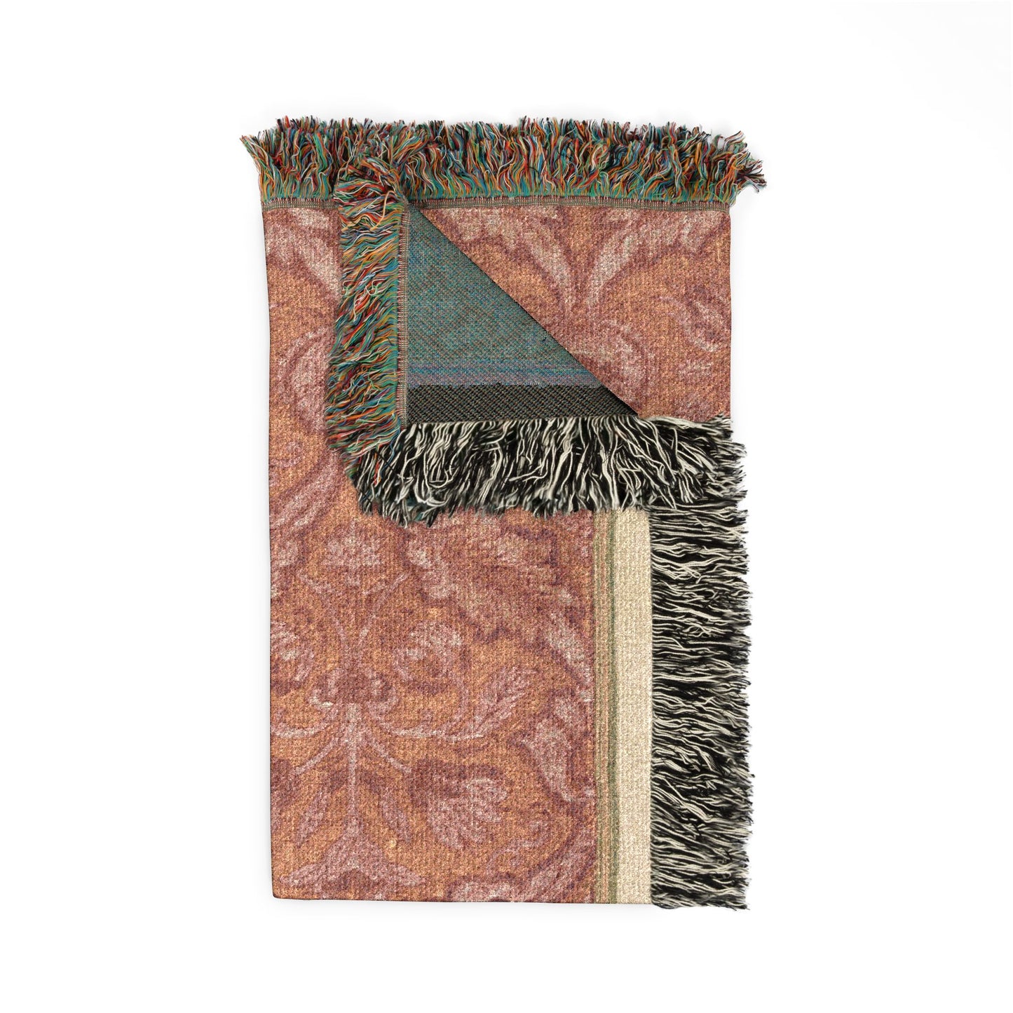 Textile with Flora Woven Throw Blanket