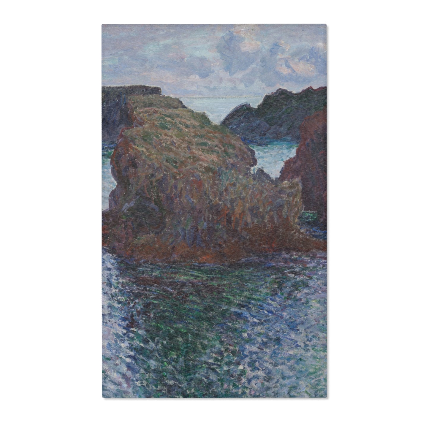 Claude Monet - Rocks at Port-Goulphar, Belle-Île | Area Rug