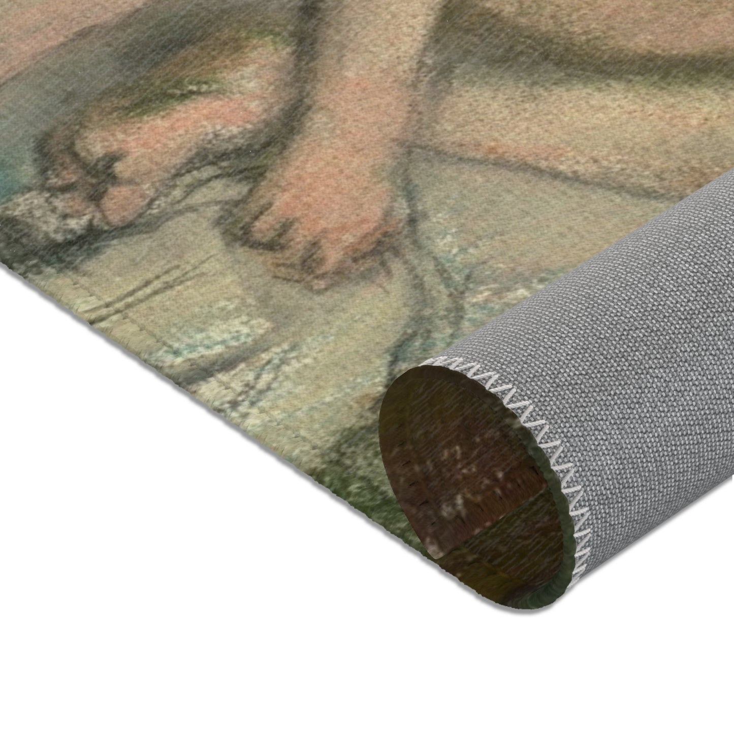 Hilaire Germain Edgar Degas - Retiring | Area Rug