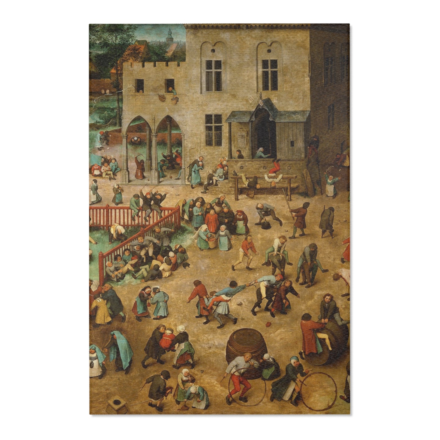 Pieter Bruegel the Elder - Children’s Games - Google Art Project | Area Rug