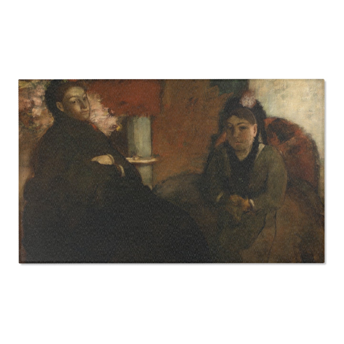 Hilaire Germain Edgar Degas - Portrait of Mme Lisle and Mme Loubens | Area Rug