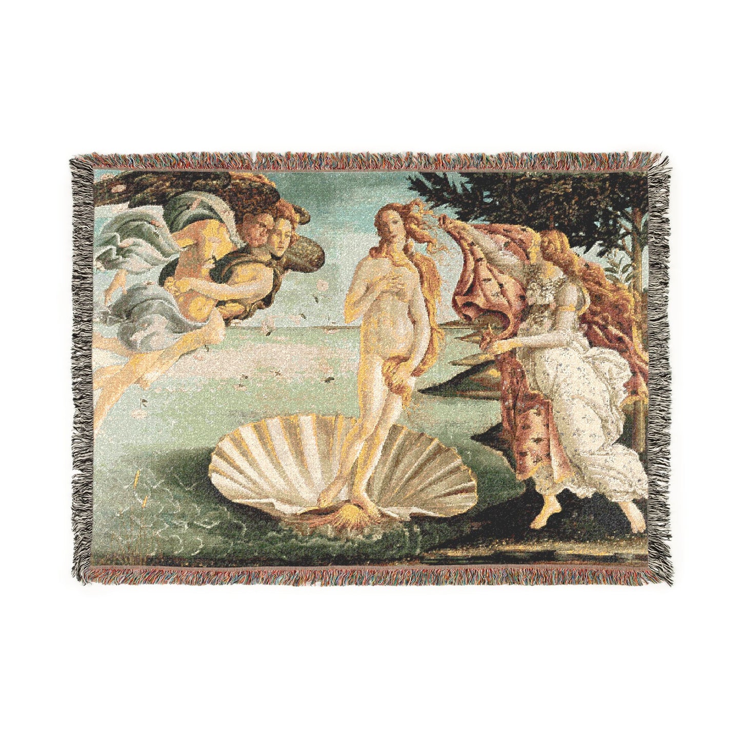 Sandro Botticelli - La nascita di Venere - Google Art Project - edited | Woven Tapestry Blanket