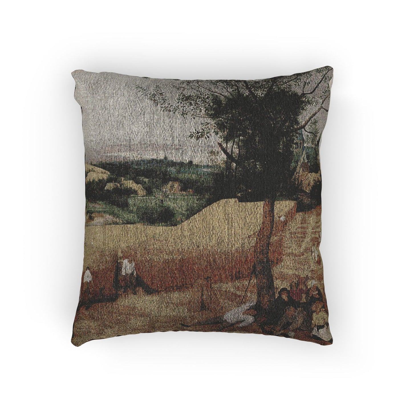 Pieter Bruegel the Elder- The Harvesters - Google Art Project | Woven Pillow