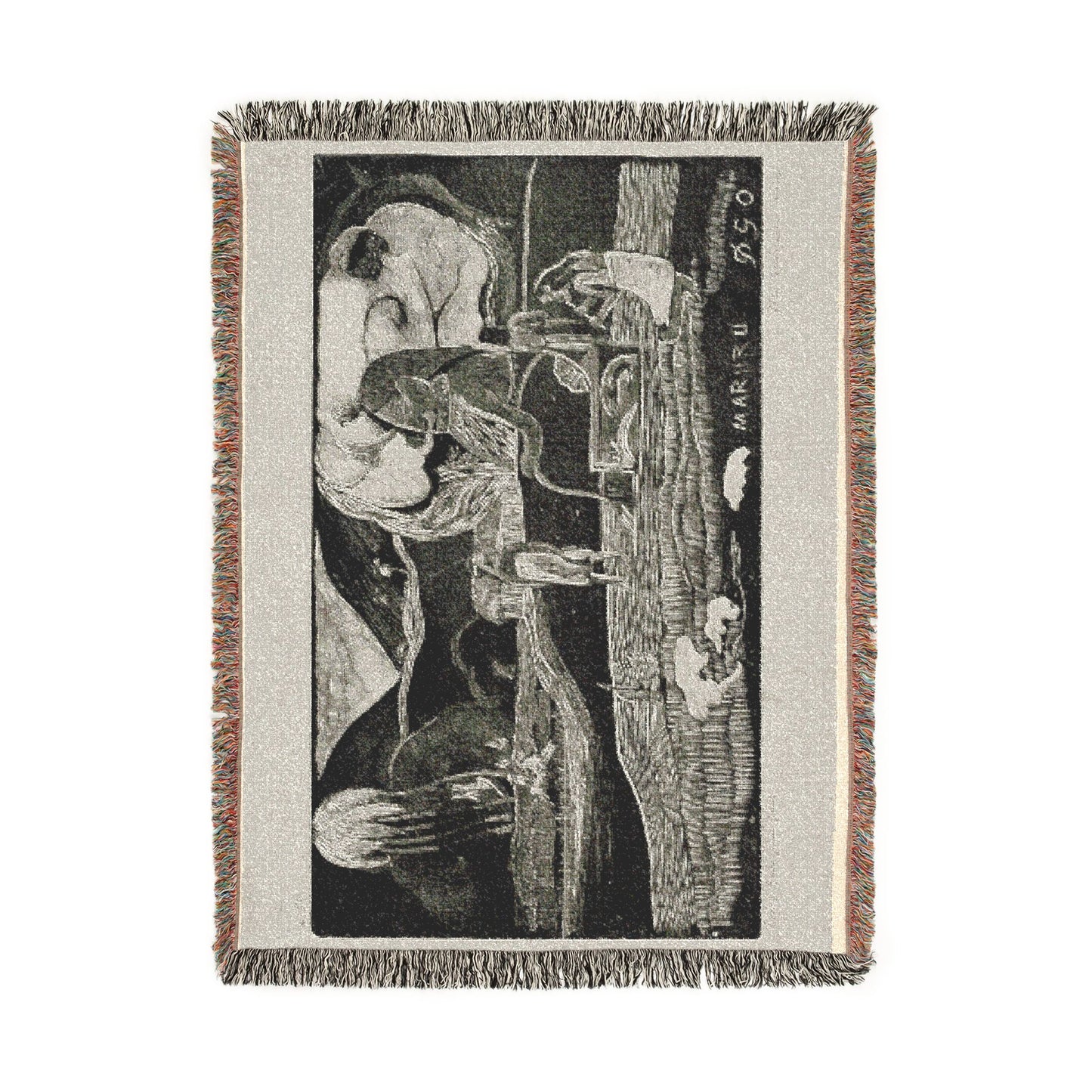 Paul Gauguin - Maruru (Offerings of Gratitude), from the Noa Noa Suite | Woven Tapestry Blanket