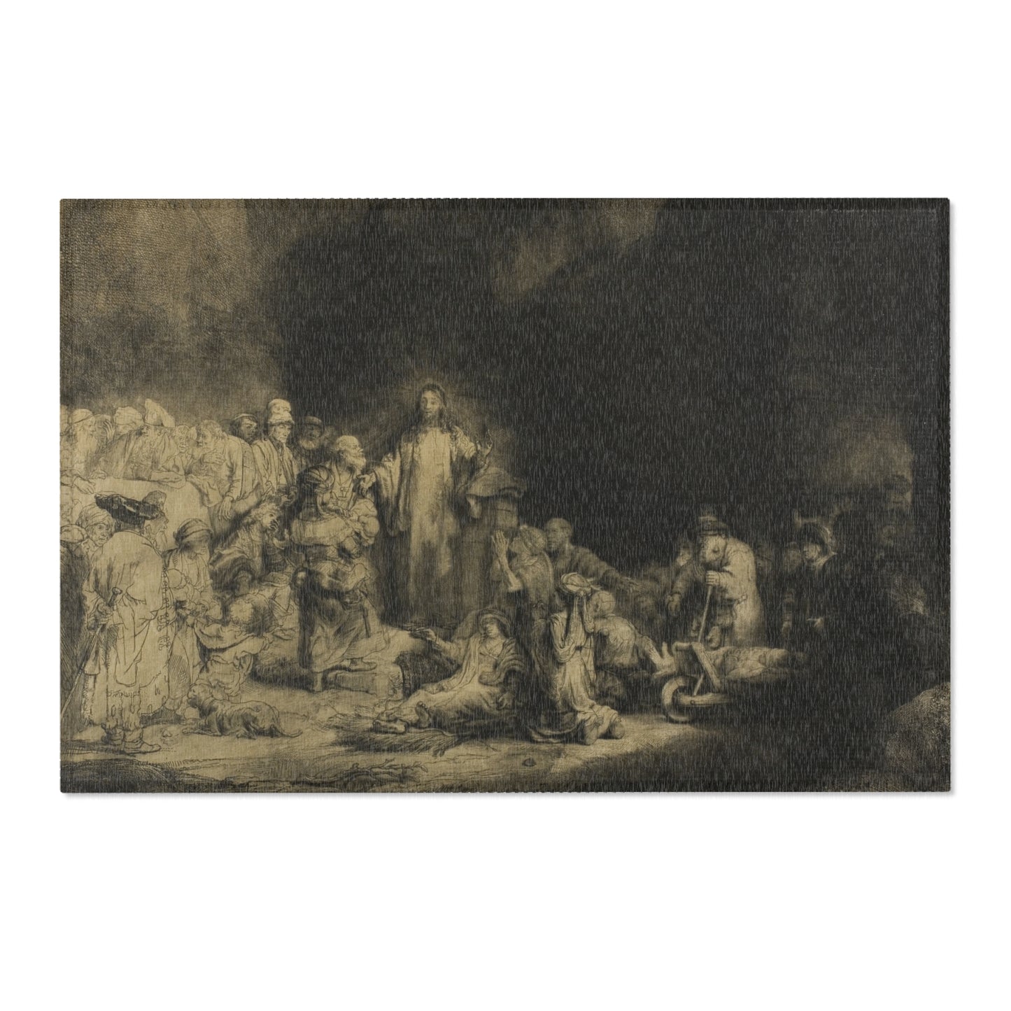 Rembrandt van Rijn - The Hundred Guilder Print | Area Rug