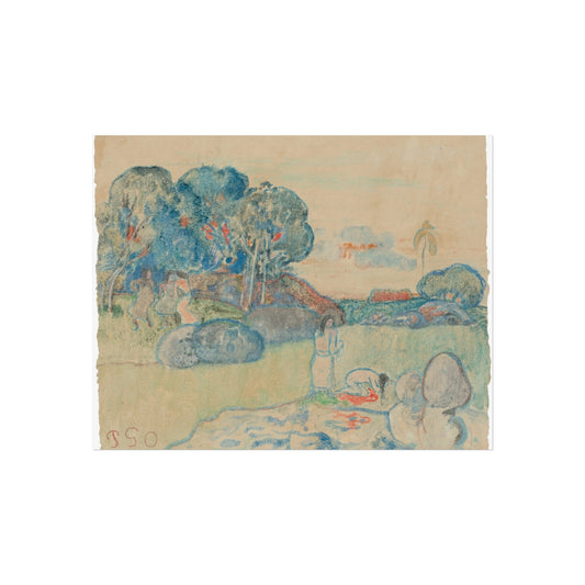 Tahitian Landscape — Paul Gauguin Fine Art Poster