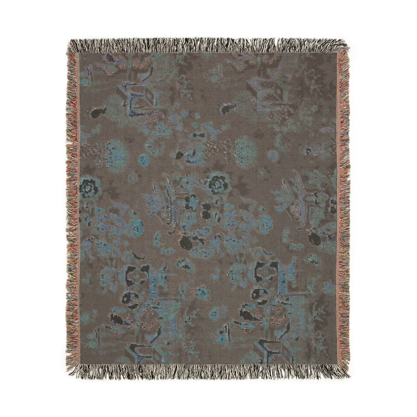 002_a-chinese-tea-party-furnishing-fabric | Woven Tapestry Blanket