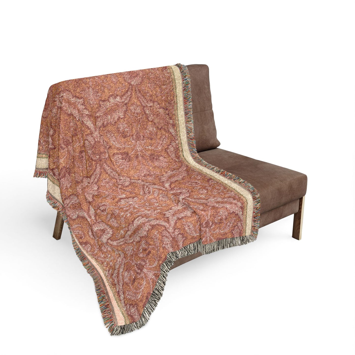 Textile with Flora Woven Throw Blanket