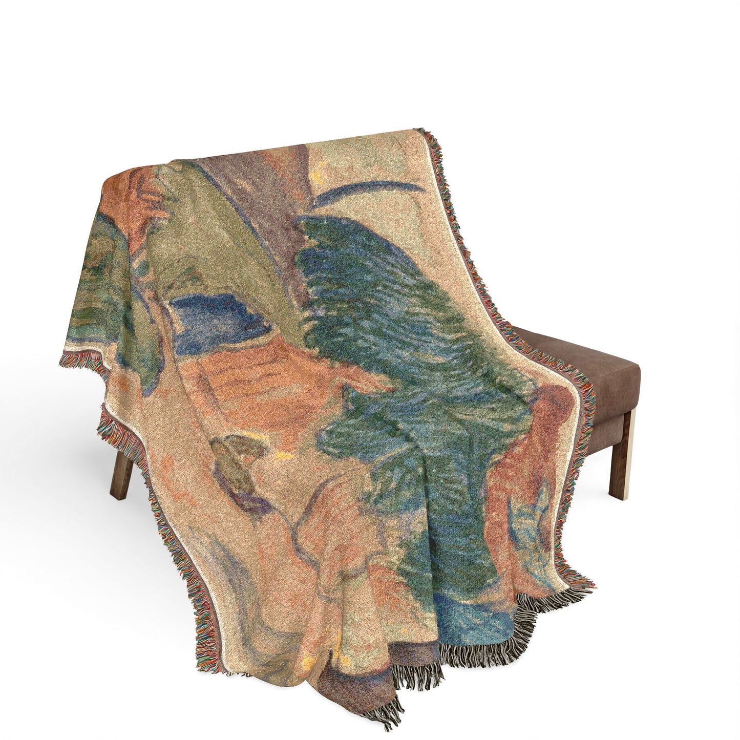 Paul Gauguin - Tahitian Hut | Woven Tapestry Blanket