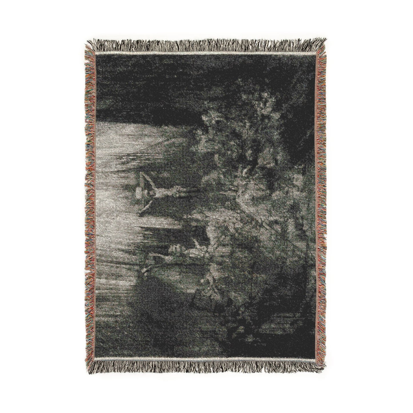 Rembrandt van Rijn - Christ Crucified between the Two Thieves The Three Crosses | Woven Tapestry Blanket