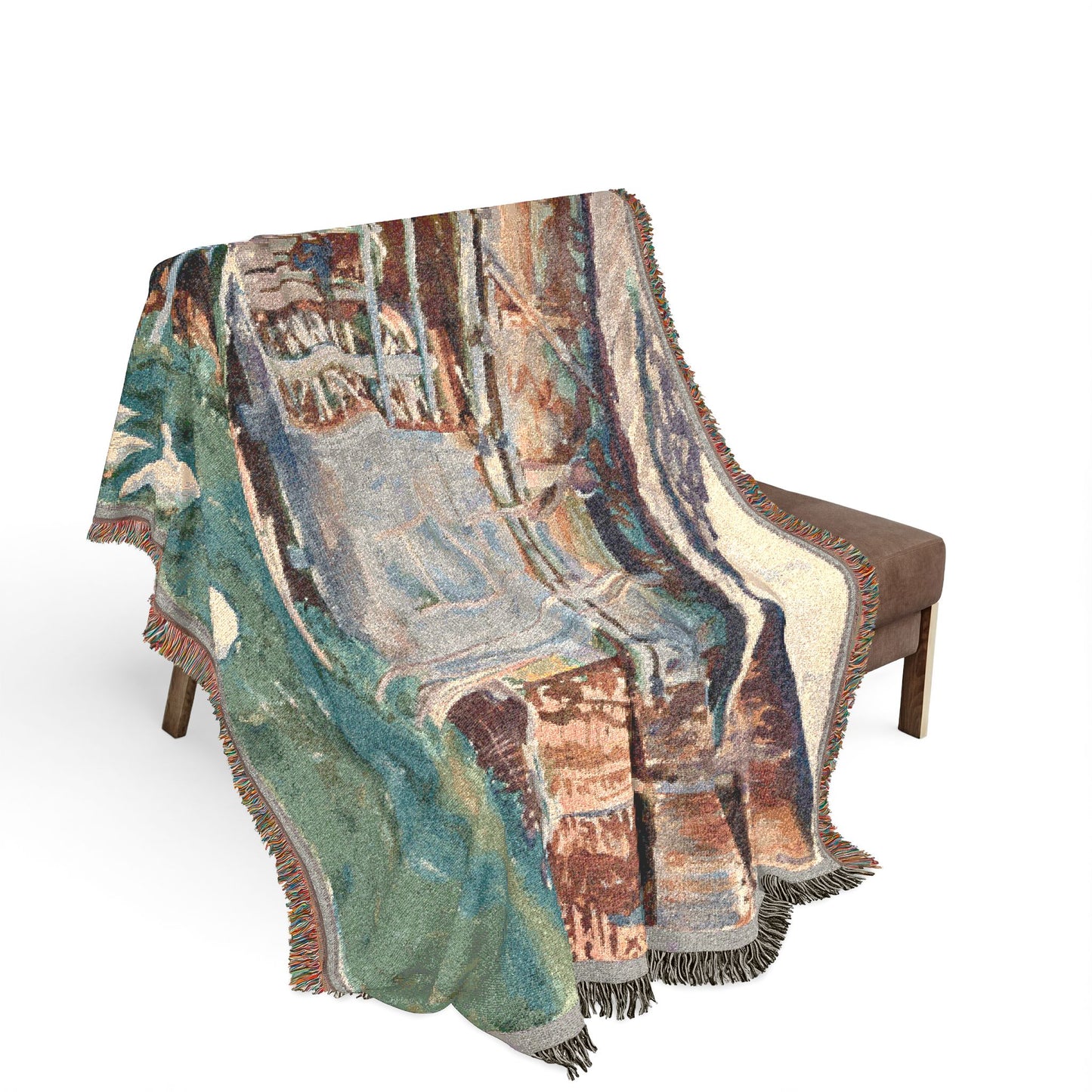 John Singer Sargent - Woodsheds, Tyrol | Woven Tapestry Blanket