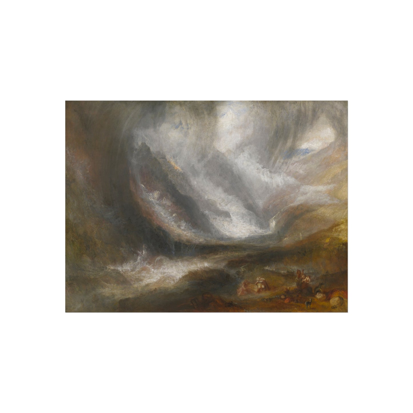 Joseph Mallord William Turner - Valley of Aosta Snowstorm, Avalanche, and Thunderstorm | Fine Art Poster