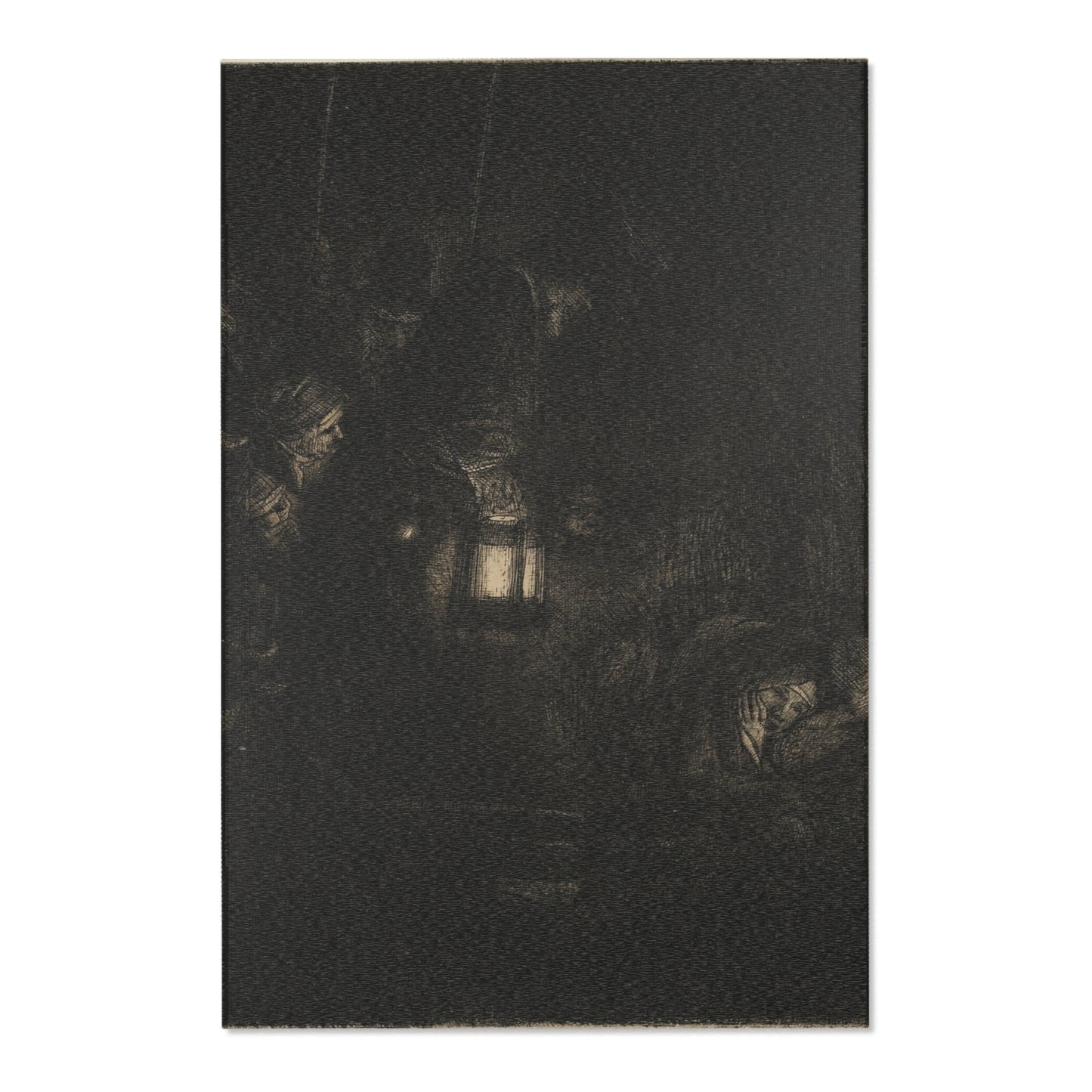 Rembrandt van Rijn - The Adoration of the Shepherds A Night Piece | Area Rug