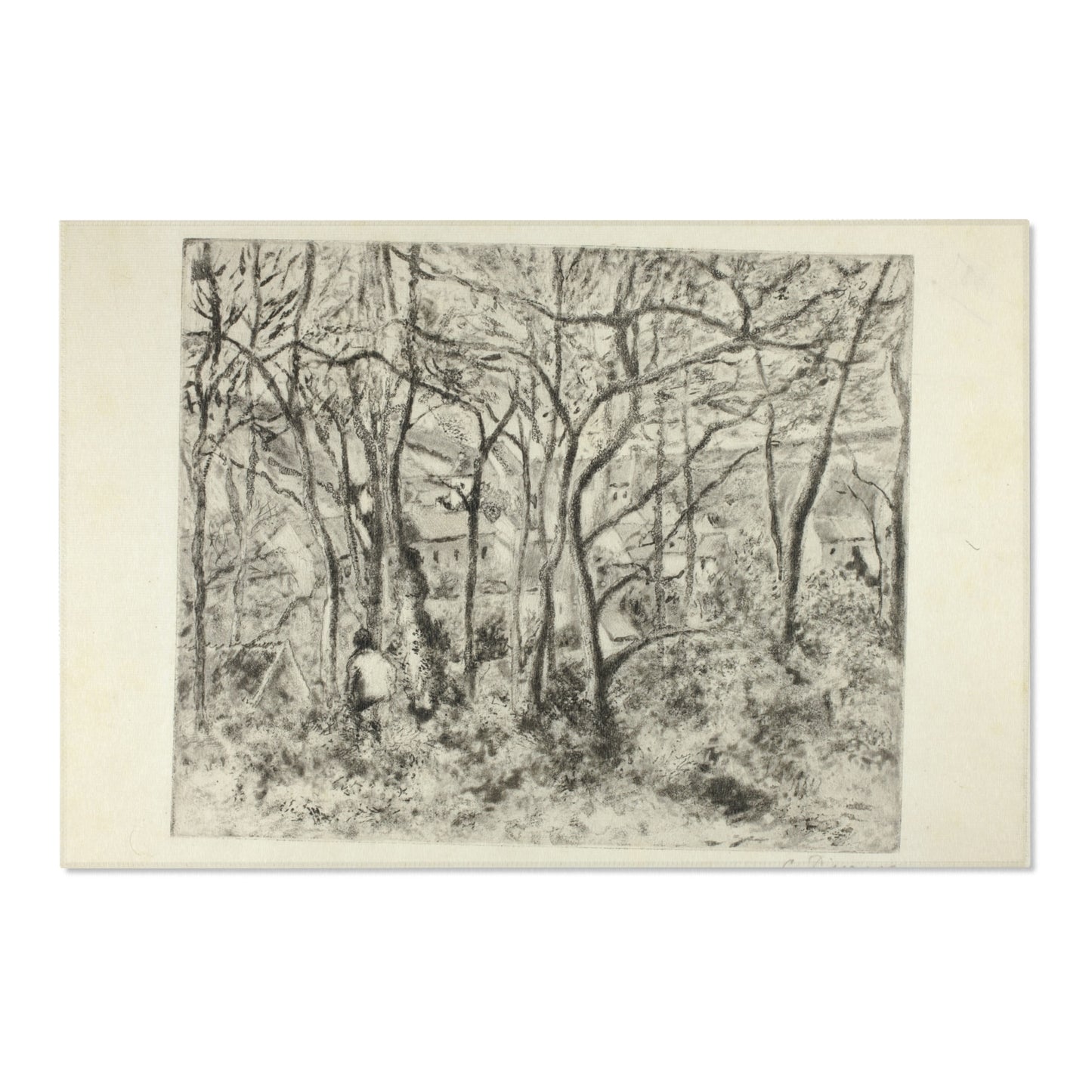 Camille Pissarro - Woodlands at the Hermitage | Area Rug