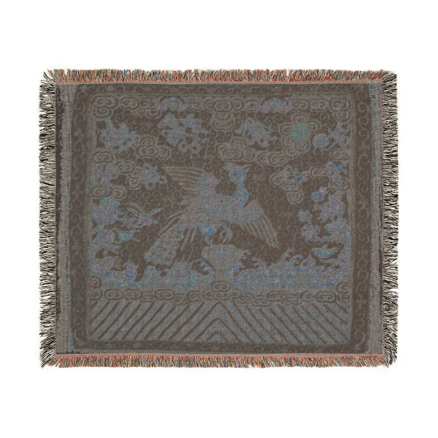 134_rank-badge-buzi | Woven Tapestry Blanket