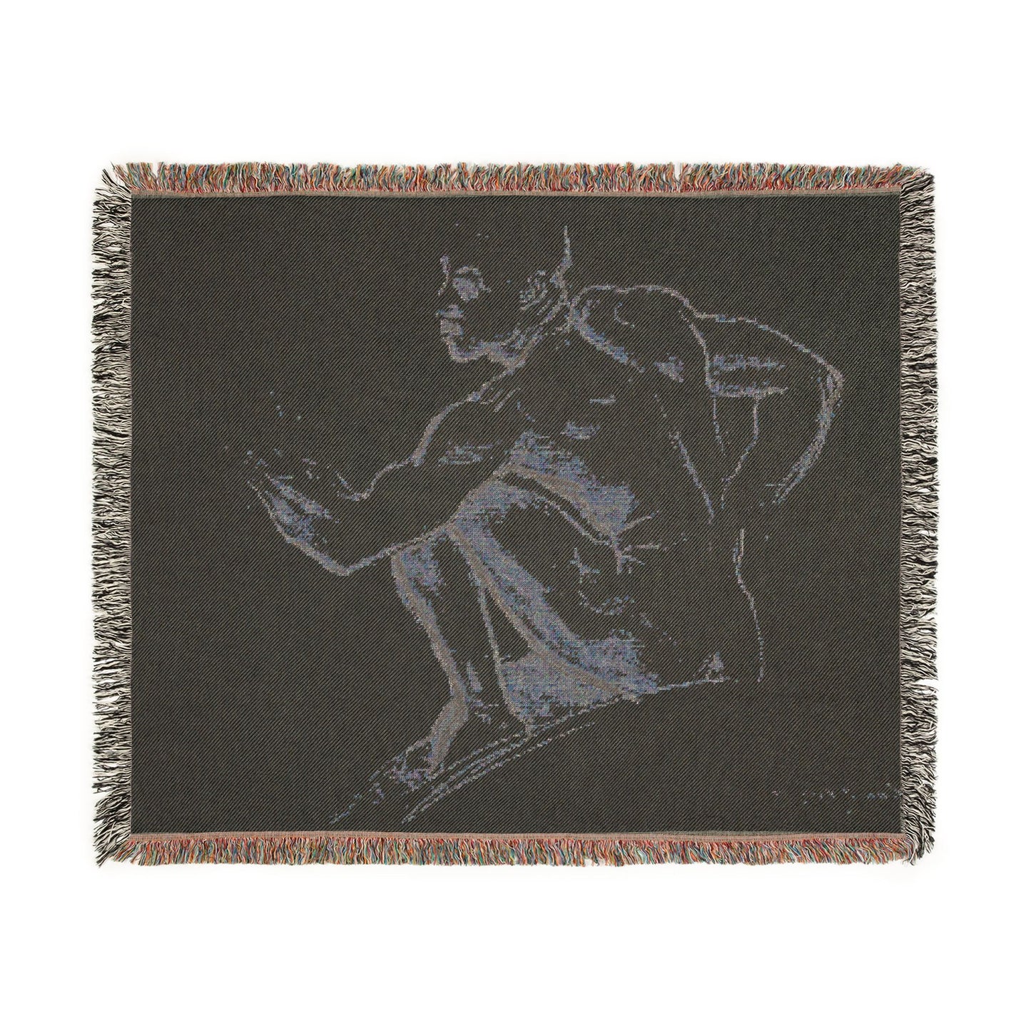 John Singer Sargent - Seated Male Nude | Woven Tapestry Blanket