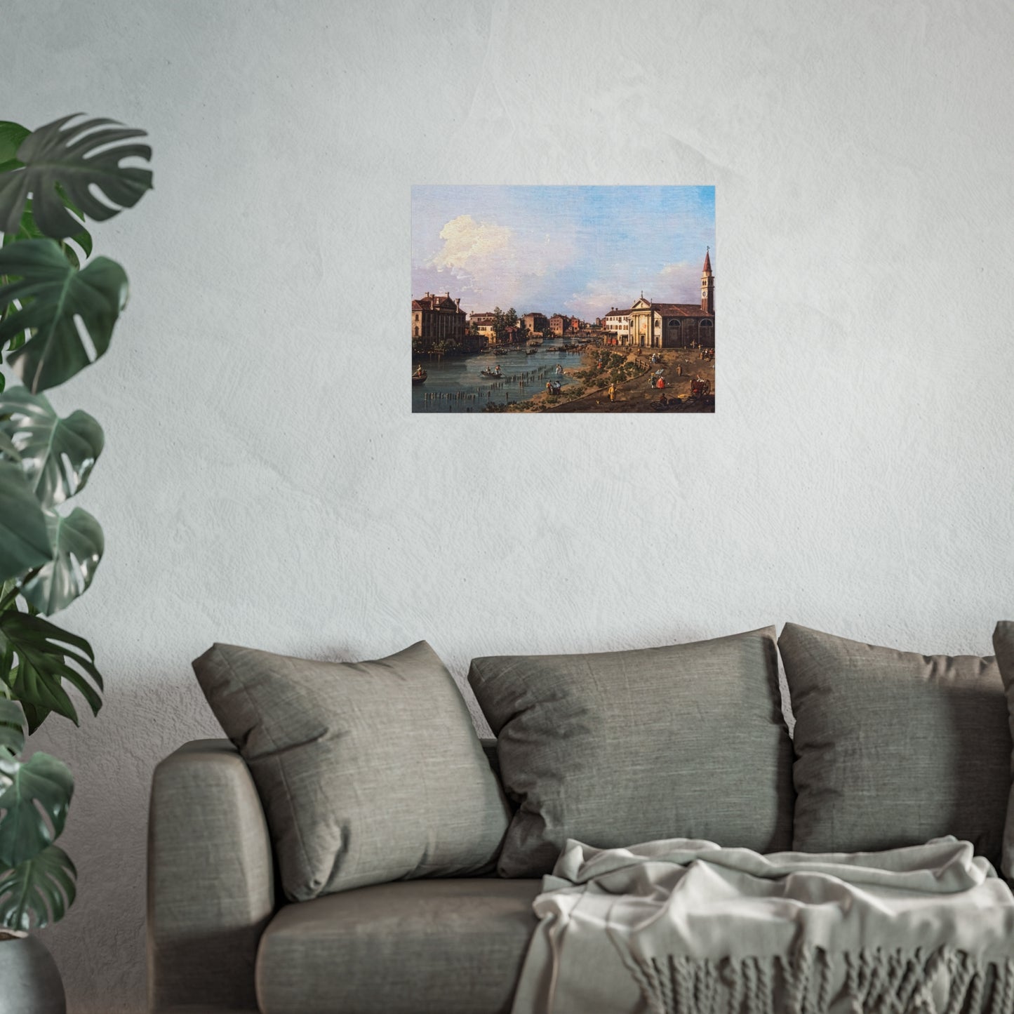 Bemberg Fondation Toulouse - Vue de Dolo - Canaletto ca 1740 - Inv 1011 | Fine Art Poster