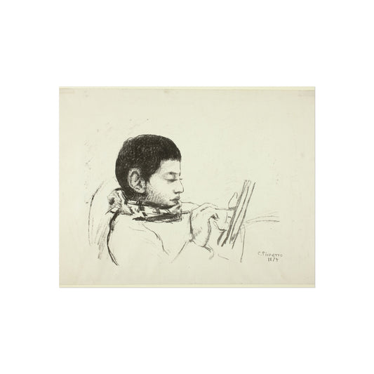 Portrait of Lucien Pissarro — Camille Pissarro Fine Art Poster