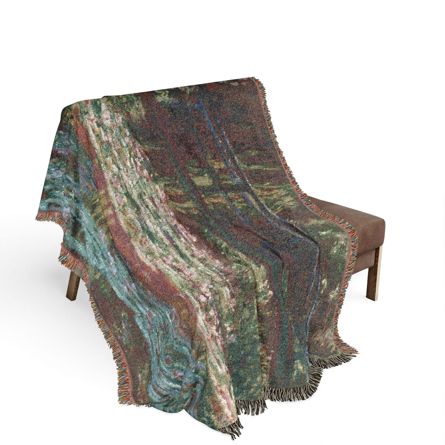Claude Monet - Water Lily Pond | Woven Tapestry Blanket