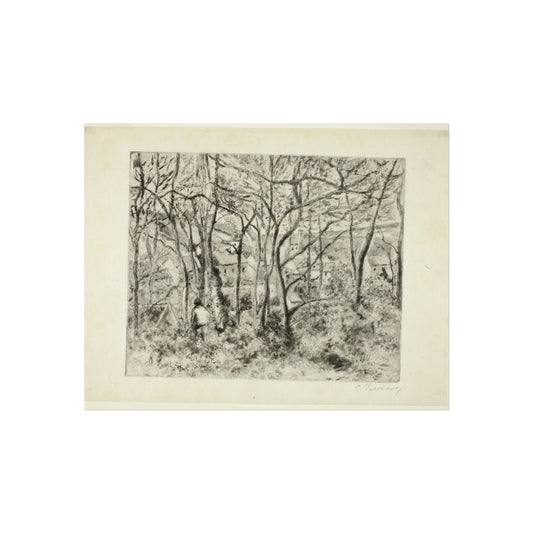 Woodlands at the Hermitage — Camille Pissarro Fine Art Poster