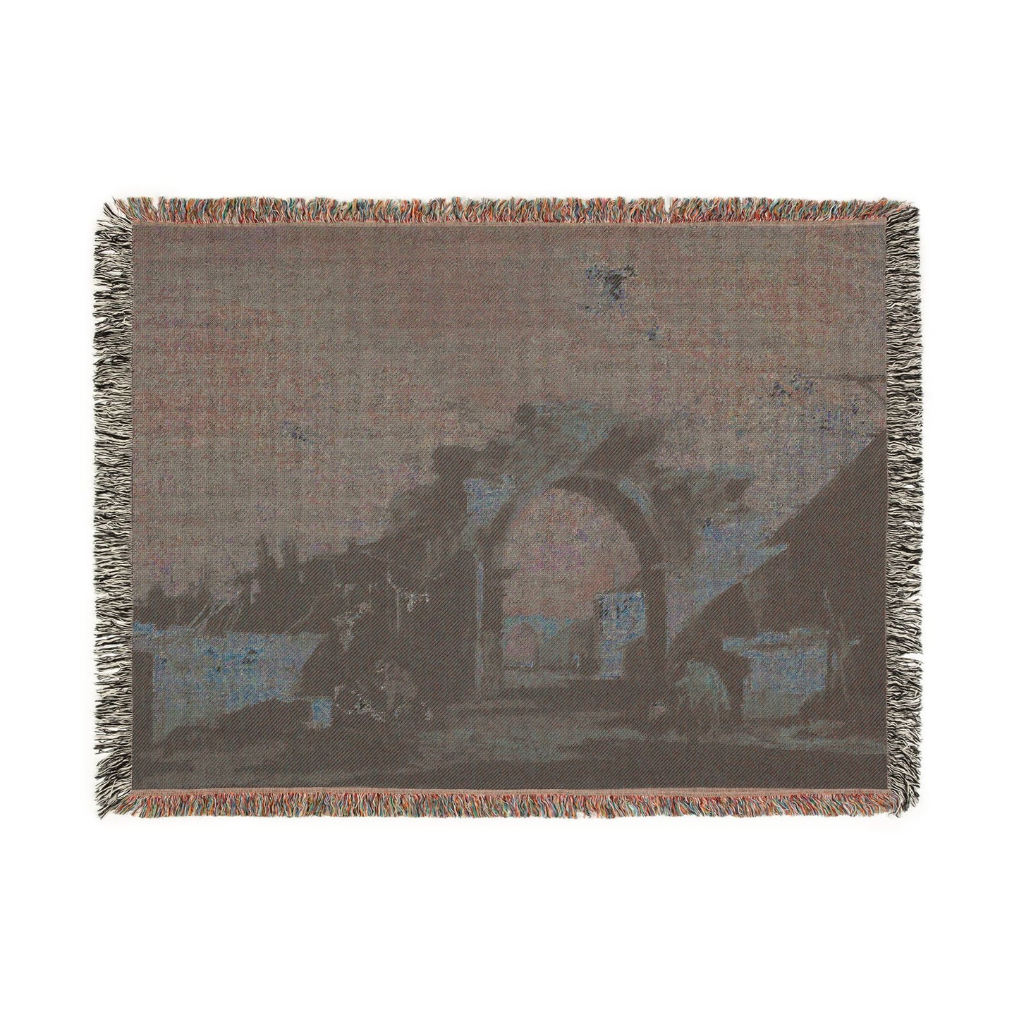 Francesco Guardi - Ruined Archway | Woven Tapestry Blanket
