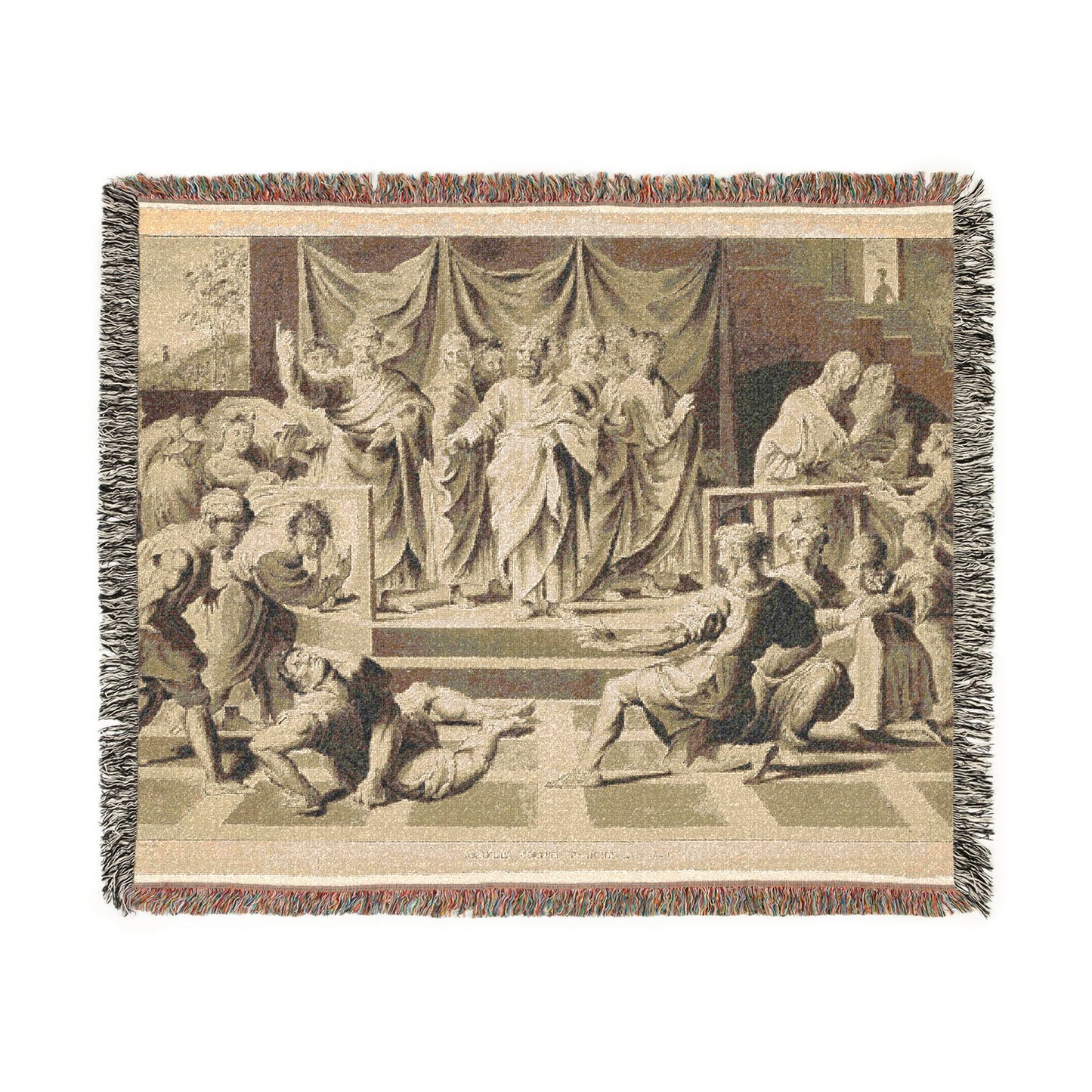 John Constable - Death of Ananias | Woven Tapestry Blanket