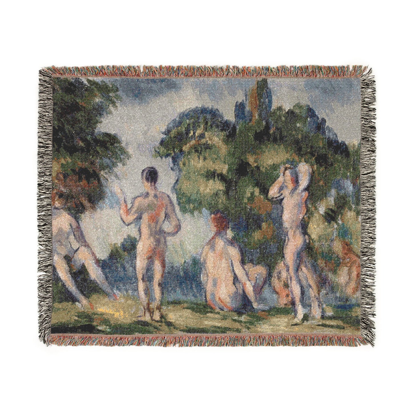 Paul Cezanne - Bathers | Woven Tapestry Blanket