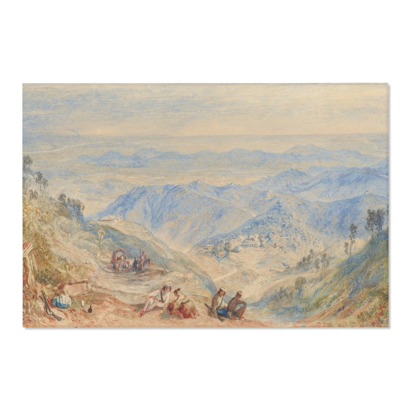 Joseph Mallord William Turner - Mussooree and the Dhoon from Landour | Area Rug