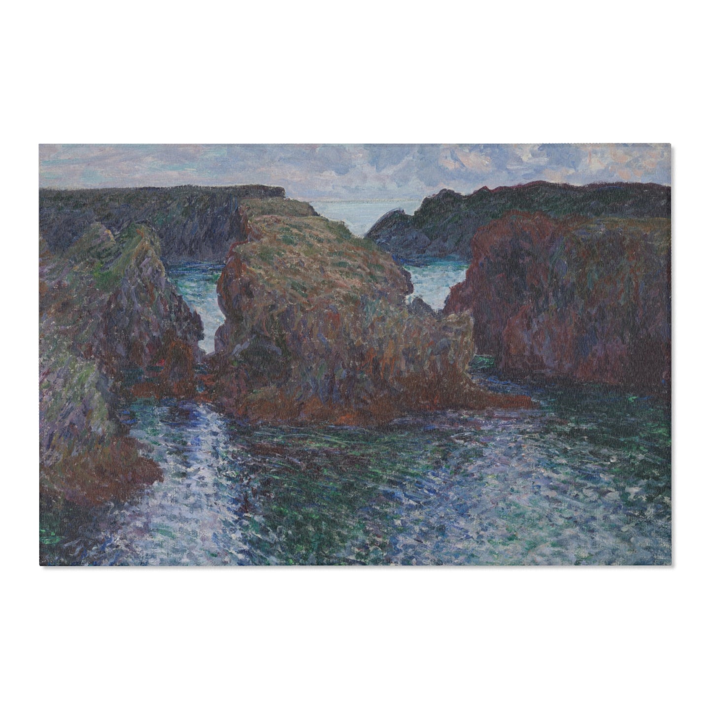 Claude Monet - Rocks at Port-Goulphar, Belle-Île | Area Rug