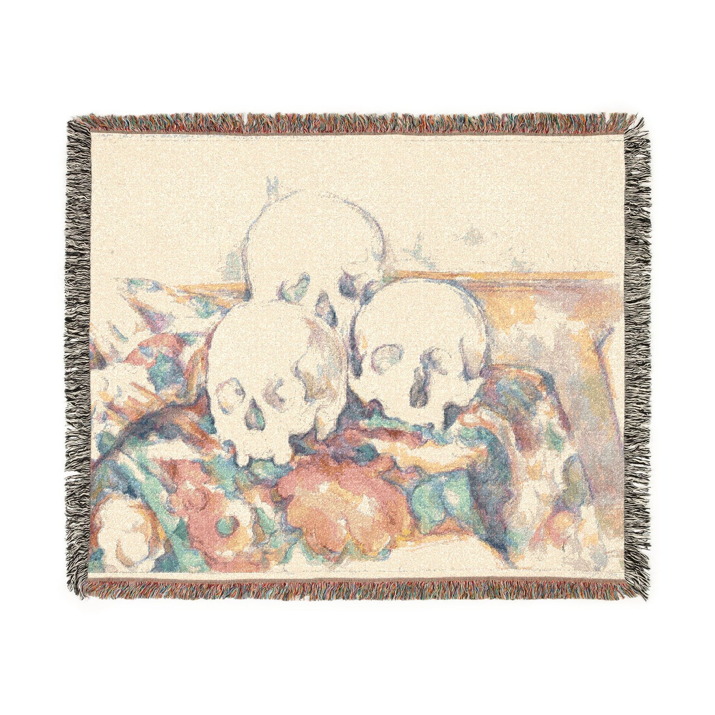 Paul Cezanne - The Three Skulls | Woven Tapestry Blanket