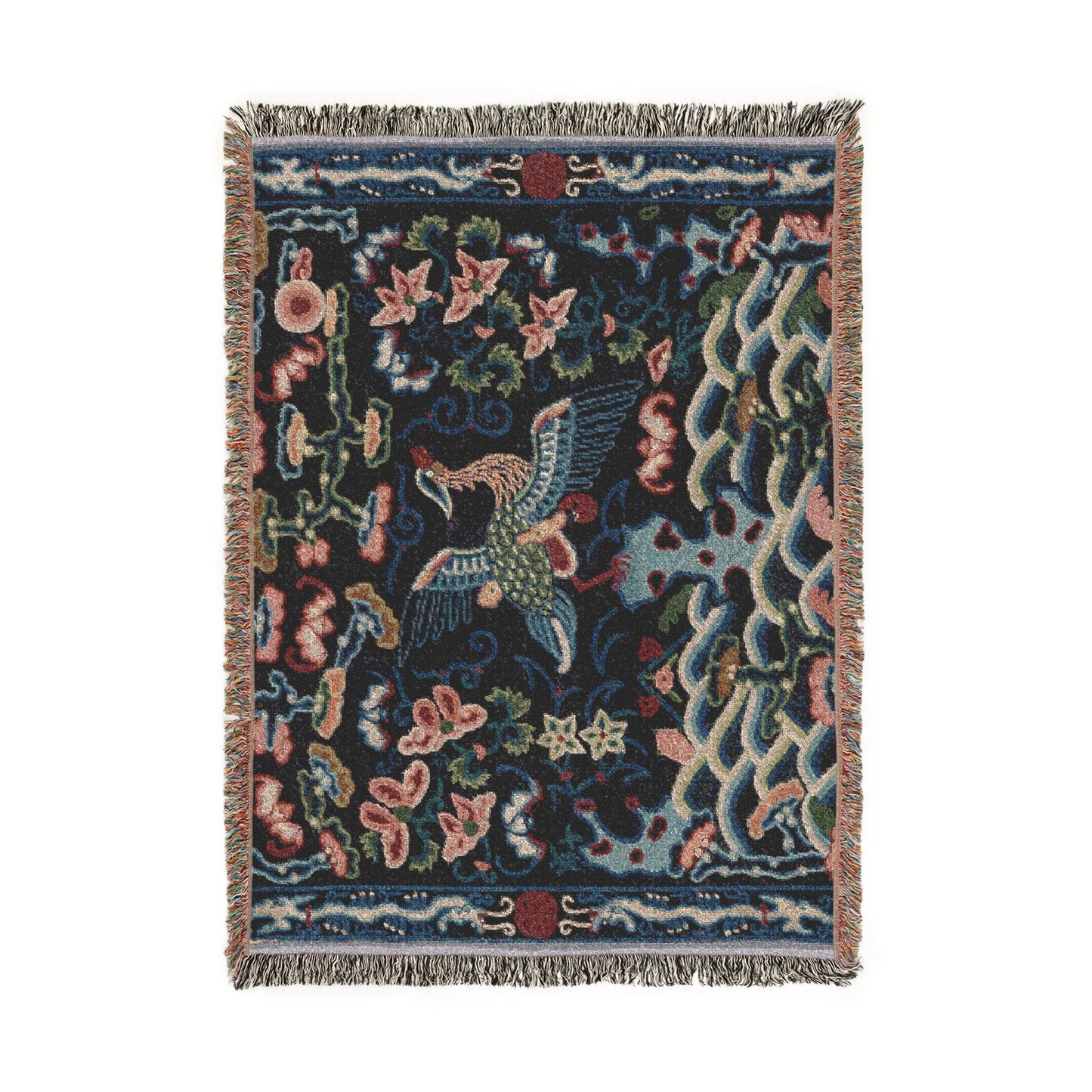 126_rank-badge | Woven Tapestry Blanket