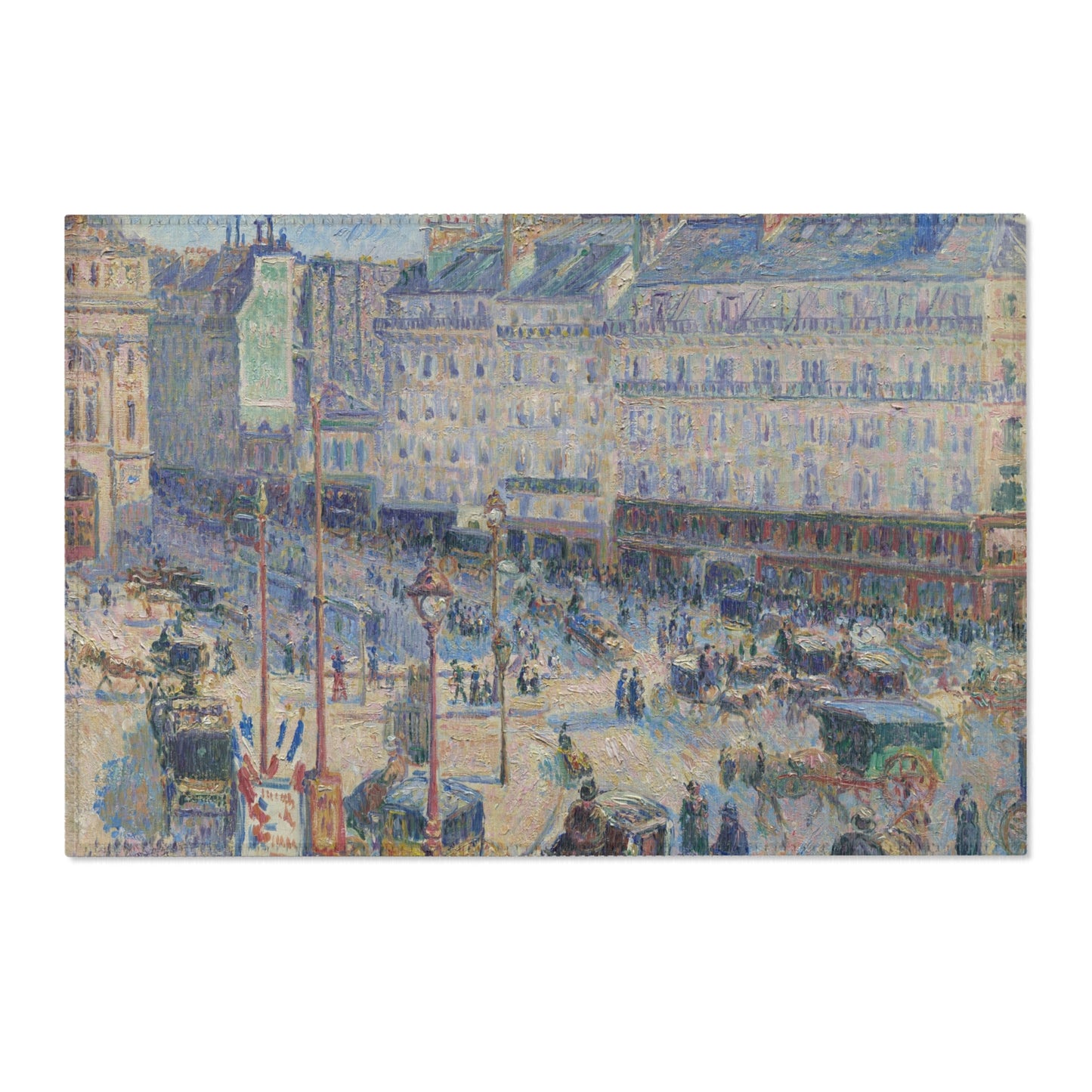 Camille Pissarro - The Place du Havre, Paris | Area Rug