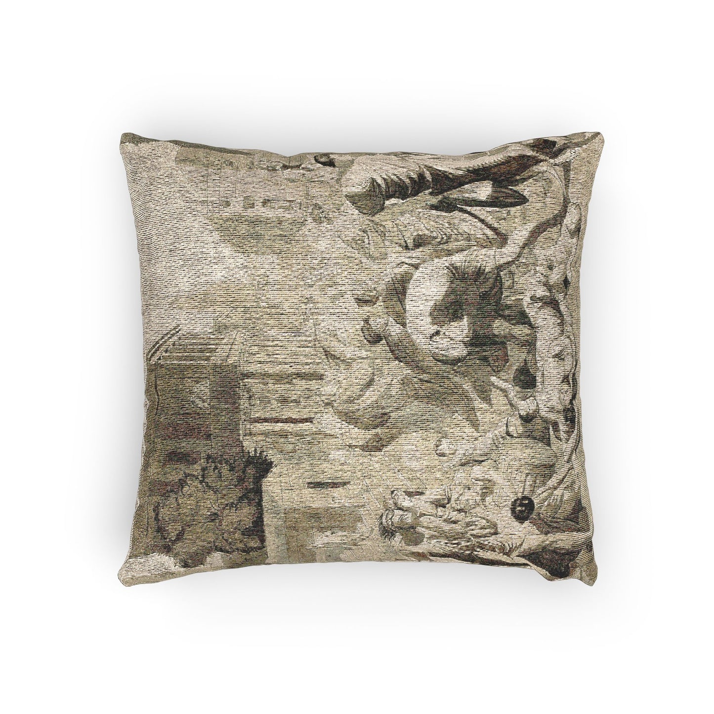 Nicolas Poussin - Plague of Ashdod | Woven Pillow