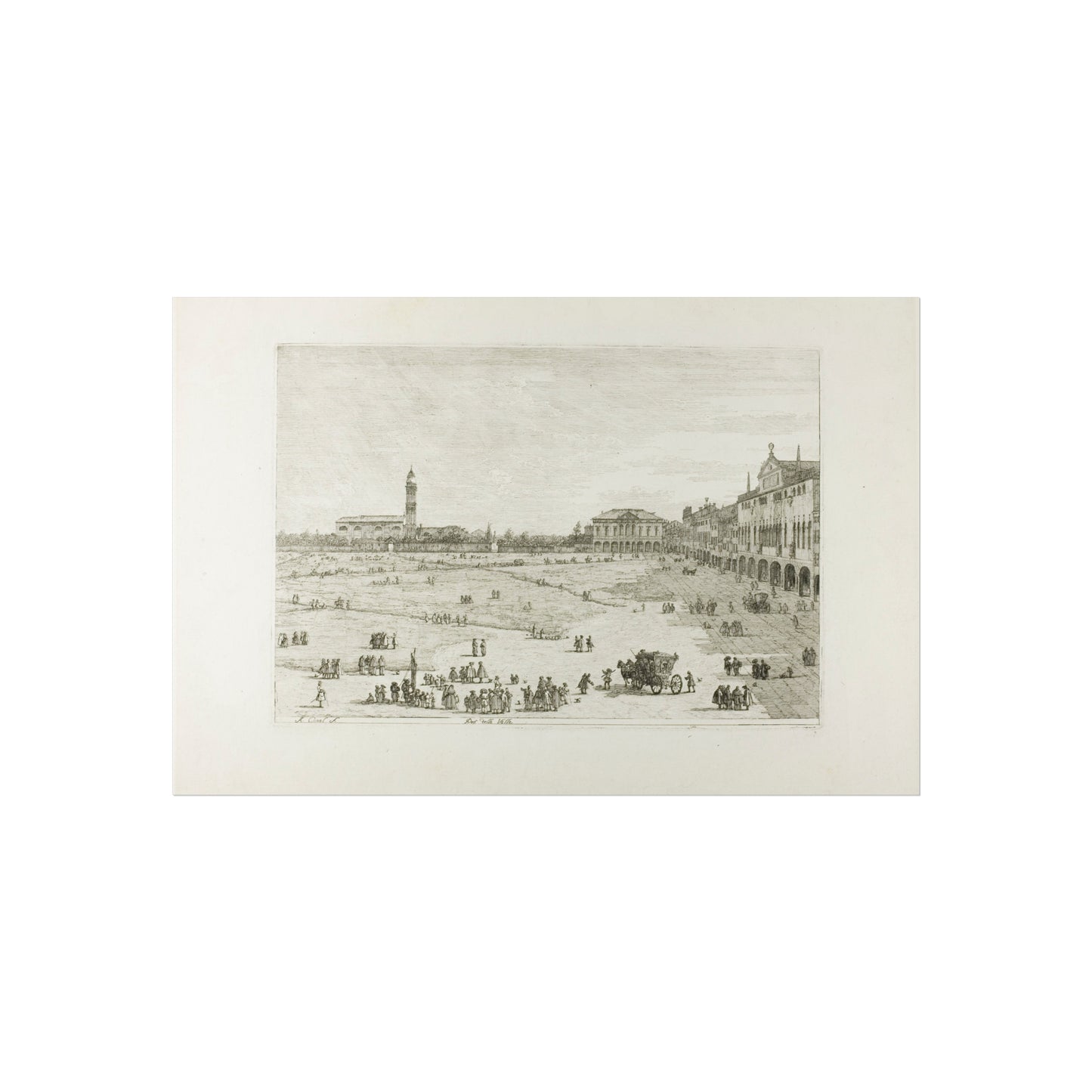 Canaletto - Prà della Valle, from Vedute | Fine Art Poster