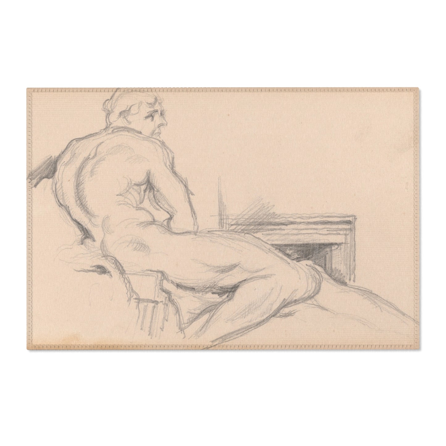 Paul Cezanne - Hercules Resting | Area Rug